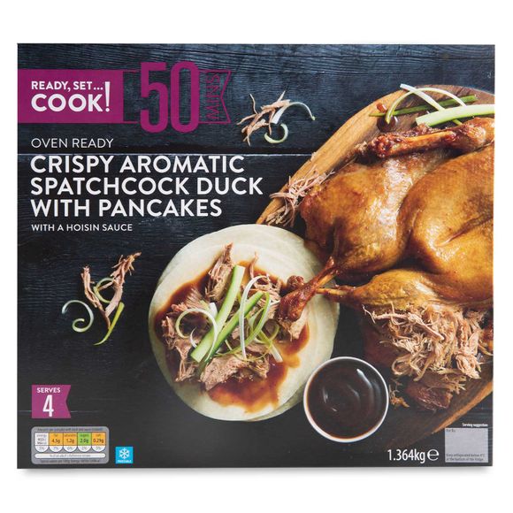 Ready, Set…Cook! Oven Ready Crispy Aromatic Spatchcock Duck With Pancakes 1.364kg